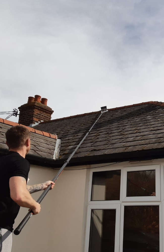 Roof scrape, roof cleaning